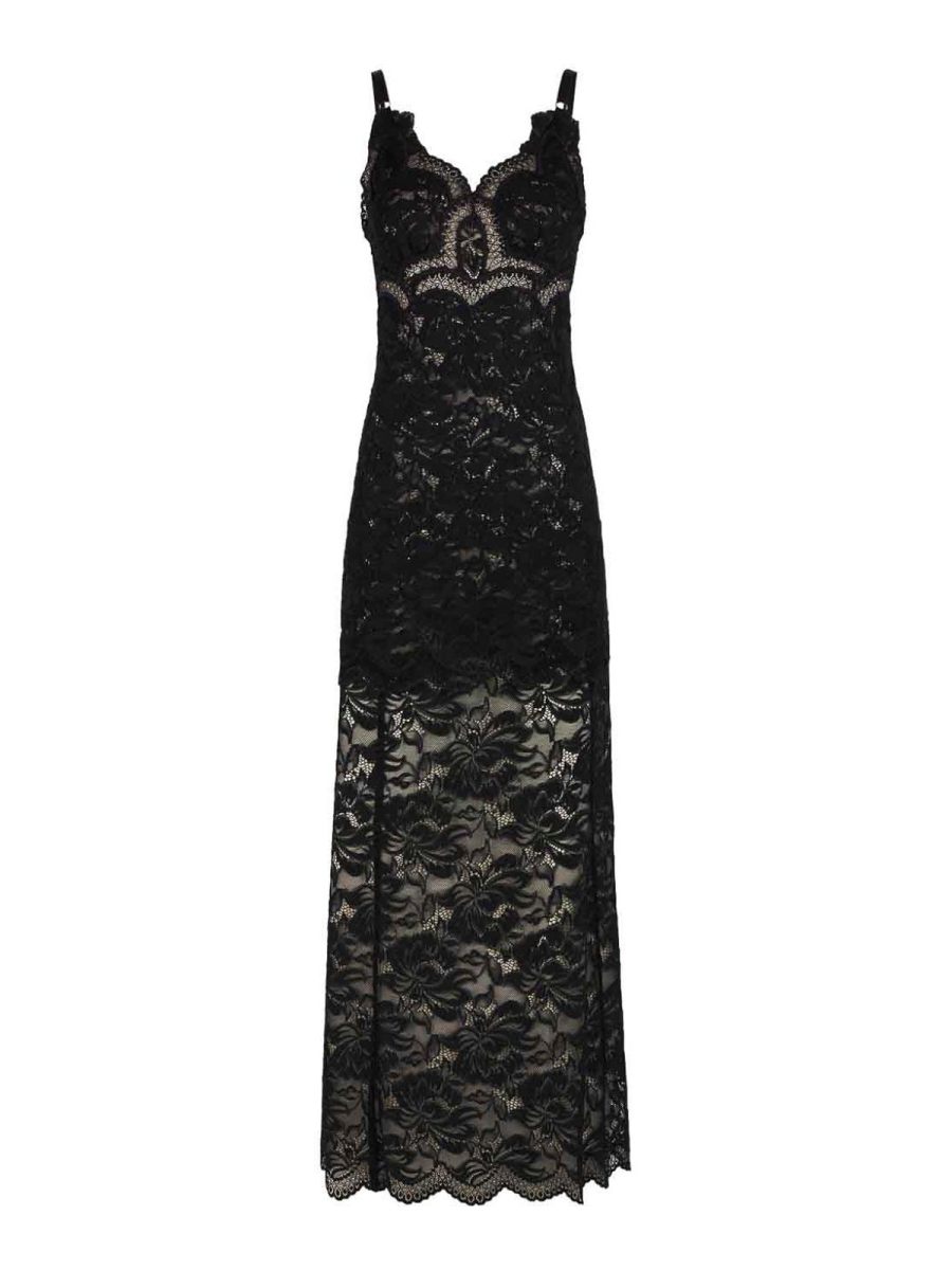 Rabanne Robe De Soirée - Noir