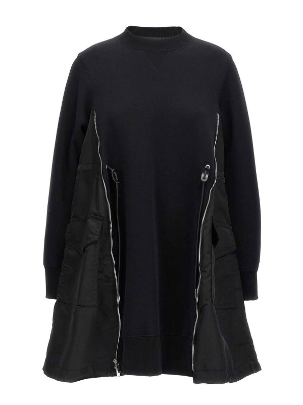 Sacai Robe Courte - Noir