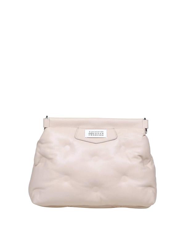 Maison Margiela Sac Porté Épaule - Marron Clair