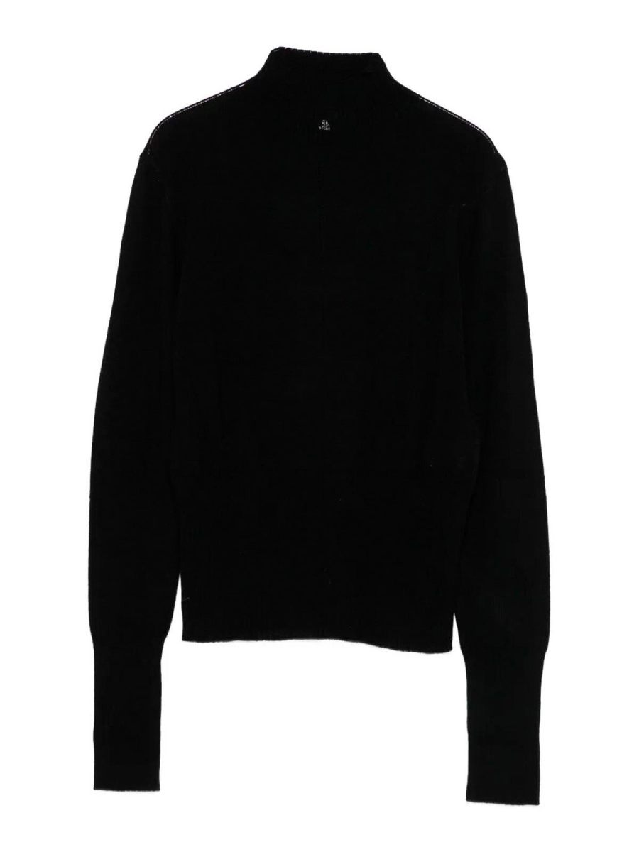 Patrizia Pepe Pull Col Rond - Noir