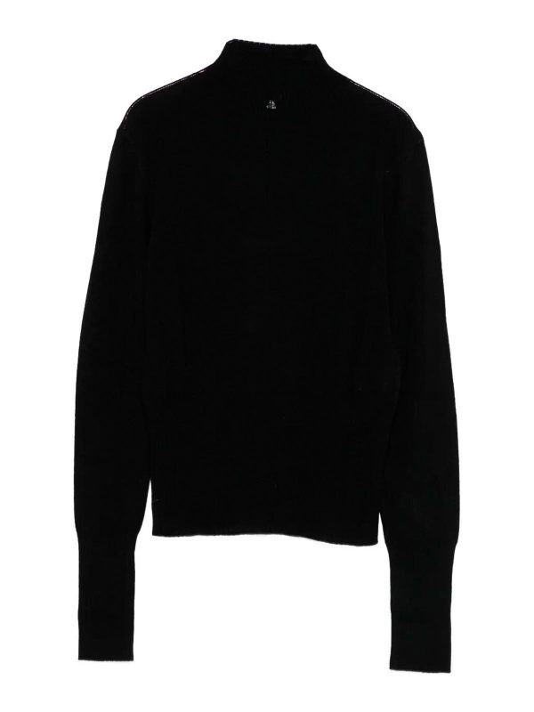 Patrizia Pepe Pull Col Rond - Noir