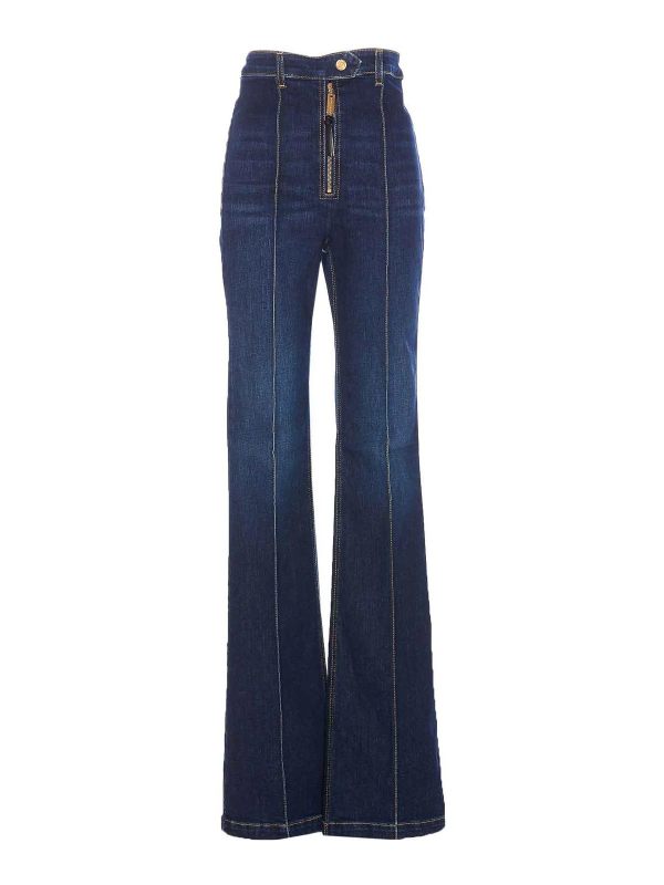 Elisabetta Franchi Jean Bootcut - Bleu