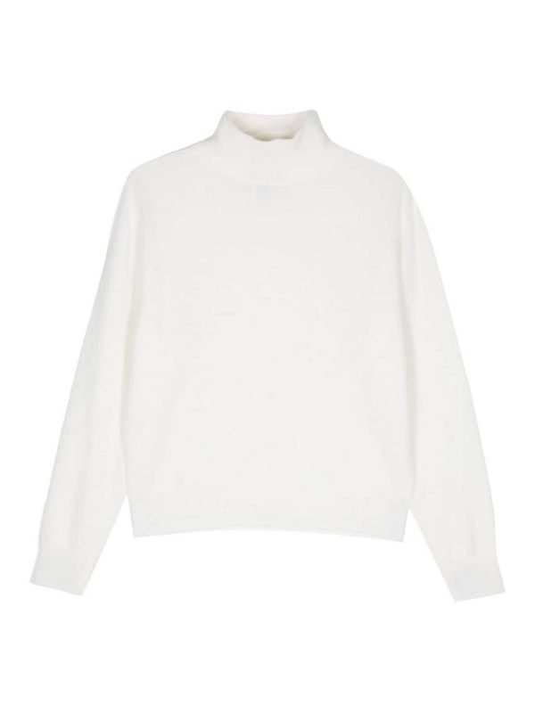 Alysi Pull Col Roulé - Blanc