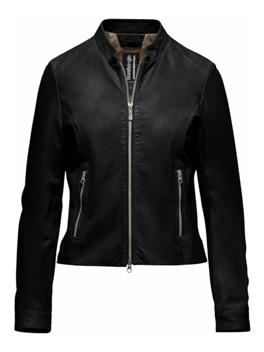Bomboogie Manteau Au Genou - Noir