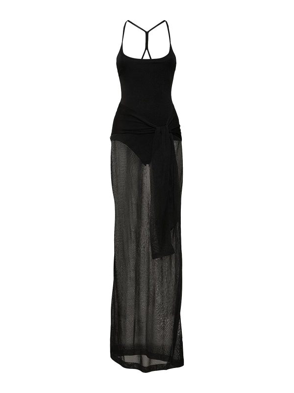 Jacquemus Robe Au Genou - Noir