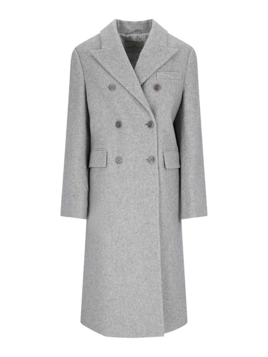 Ermanno Scervino Manteau Court - Gris