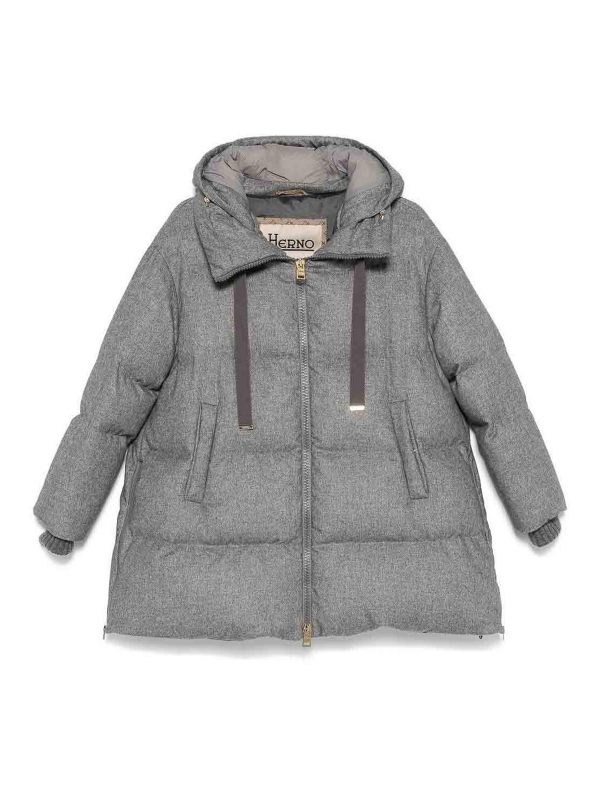 Herno Manteau Court - Gris