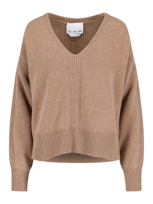 Sa Su Phi Pull Col Bateau - Marron