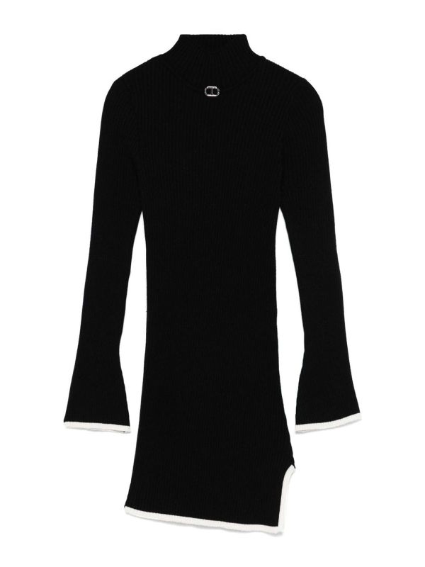 Twinset Robe Au Genou - Blanc