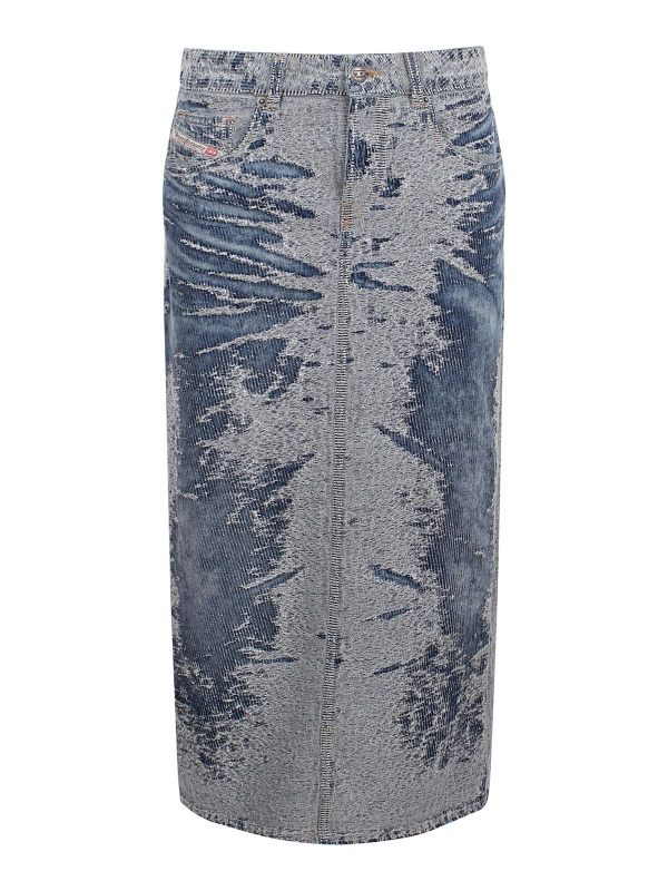 Diesel Jupe Midi - Bleu