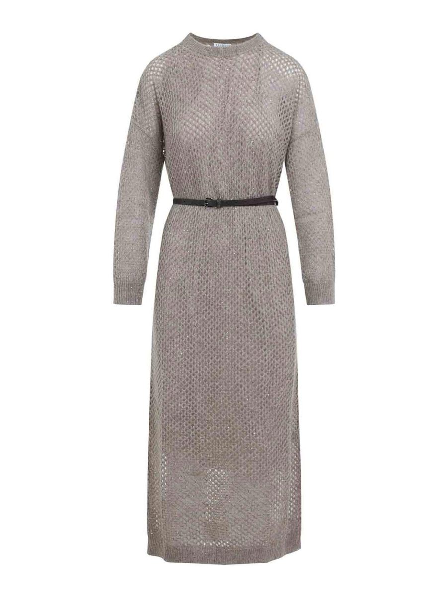 Brunello Cucinelli Maxi Robe - Marron