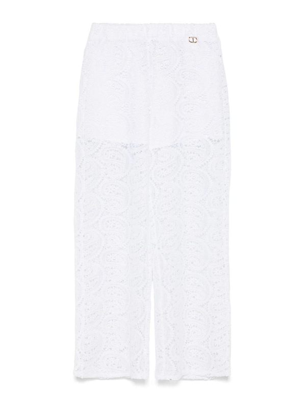 Twinset Pantalons Décontractés - Blanc