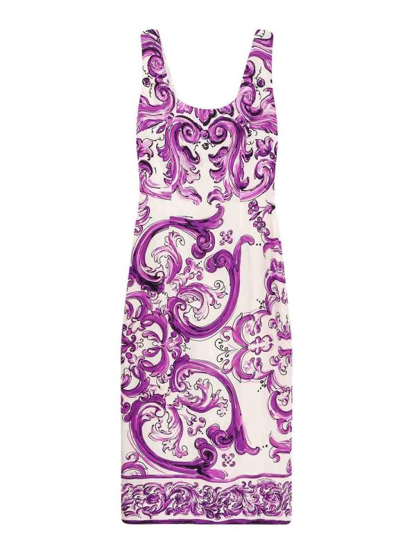 Dolce & Gabbana Maxi Robe - Violet