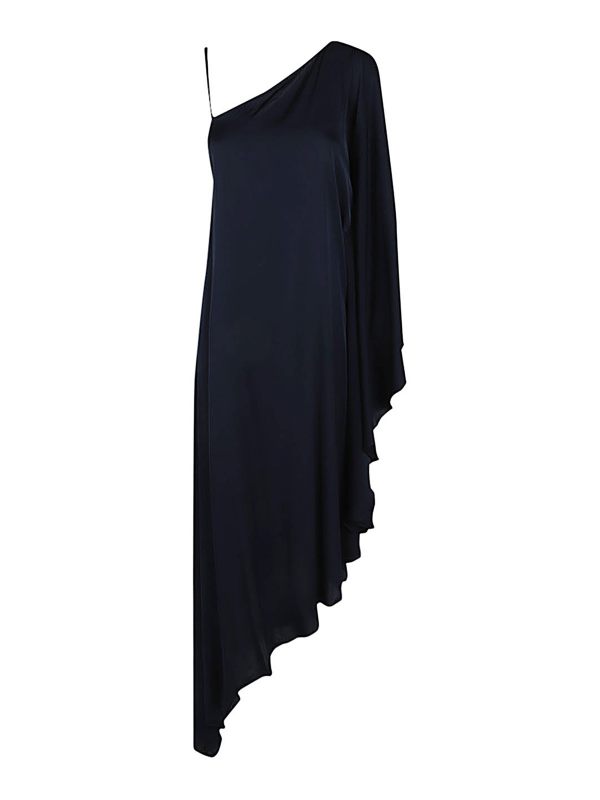 Silk95Five Robe Au Genou - Bleu