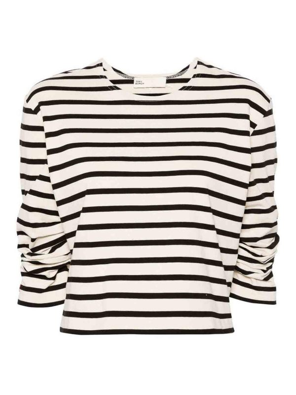 Tory Burch Pull Col Rond - Blanc