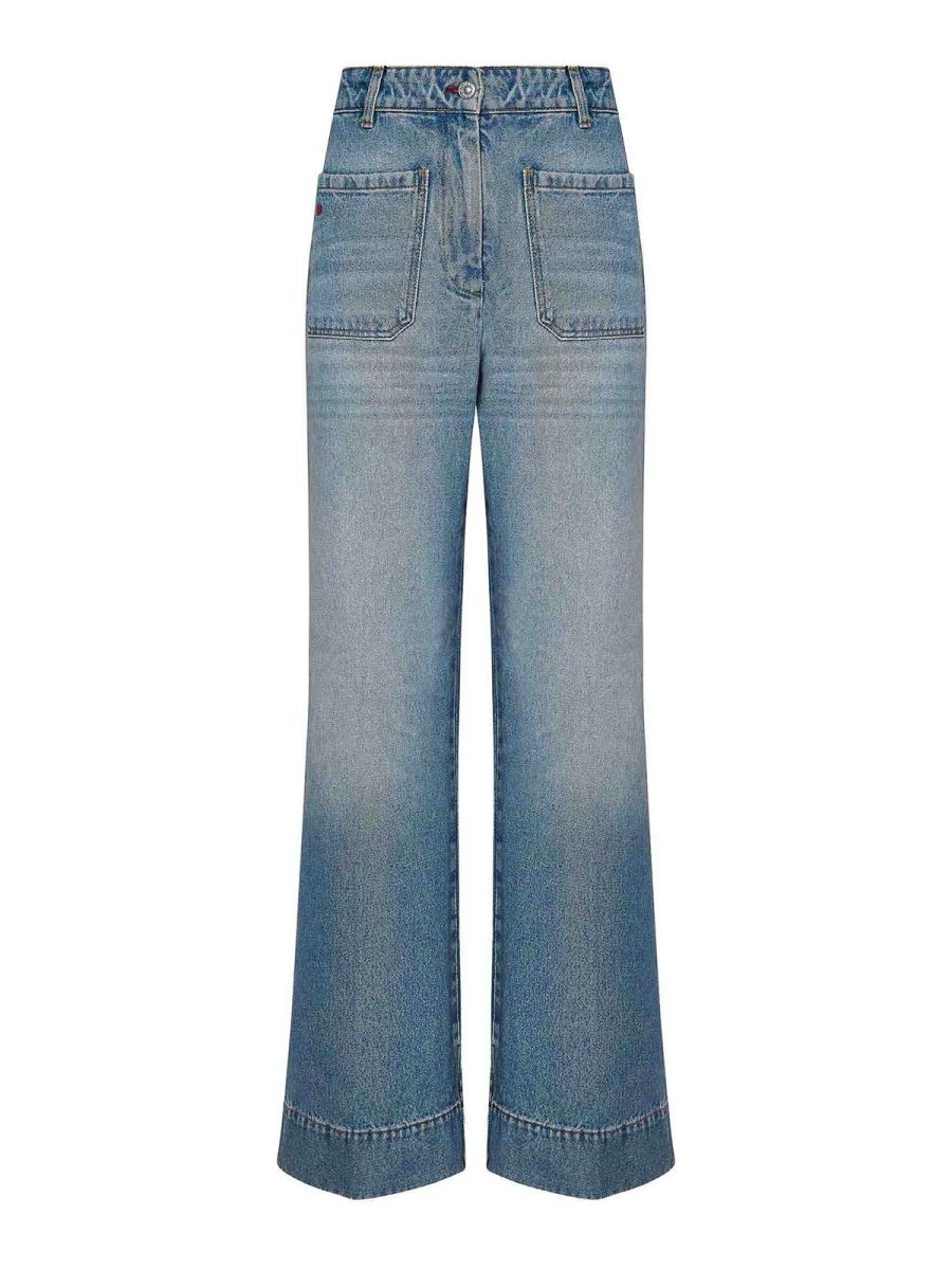 Victoria Beckham Jean Bootcut - Bleu
