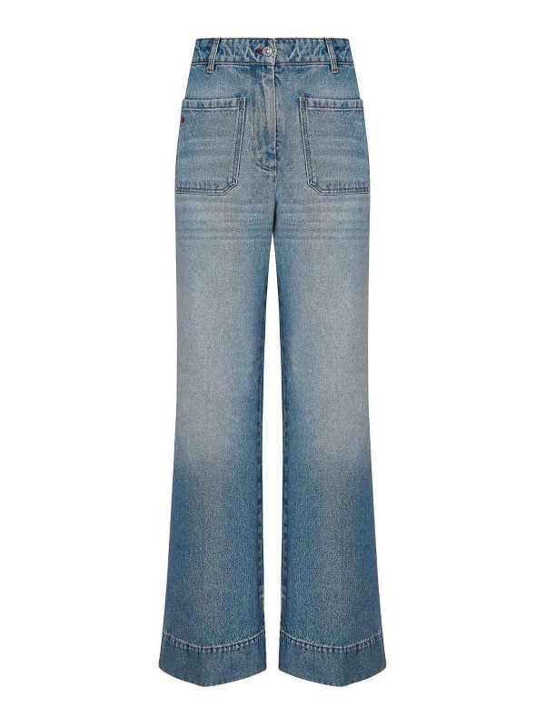 Victoria Beckham Jean Bootcut - Bleu