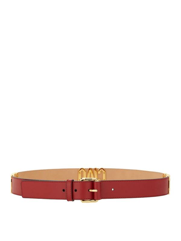 Moschino Ceinture - Rouge