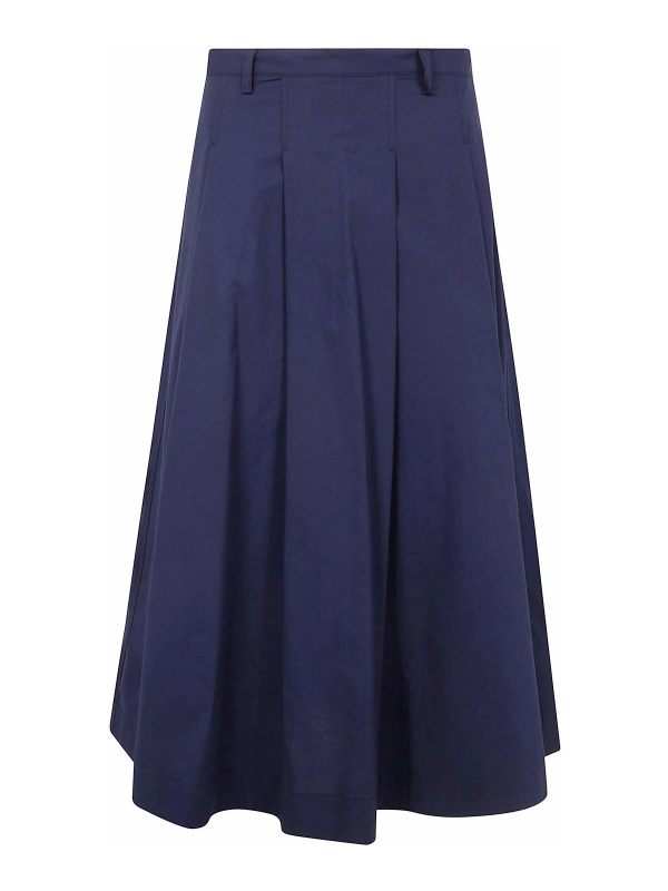 Seventy Jupe Midi - Bleu