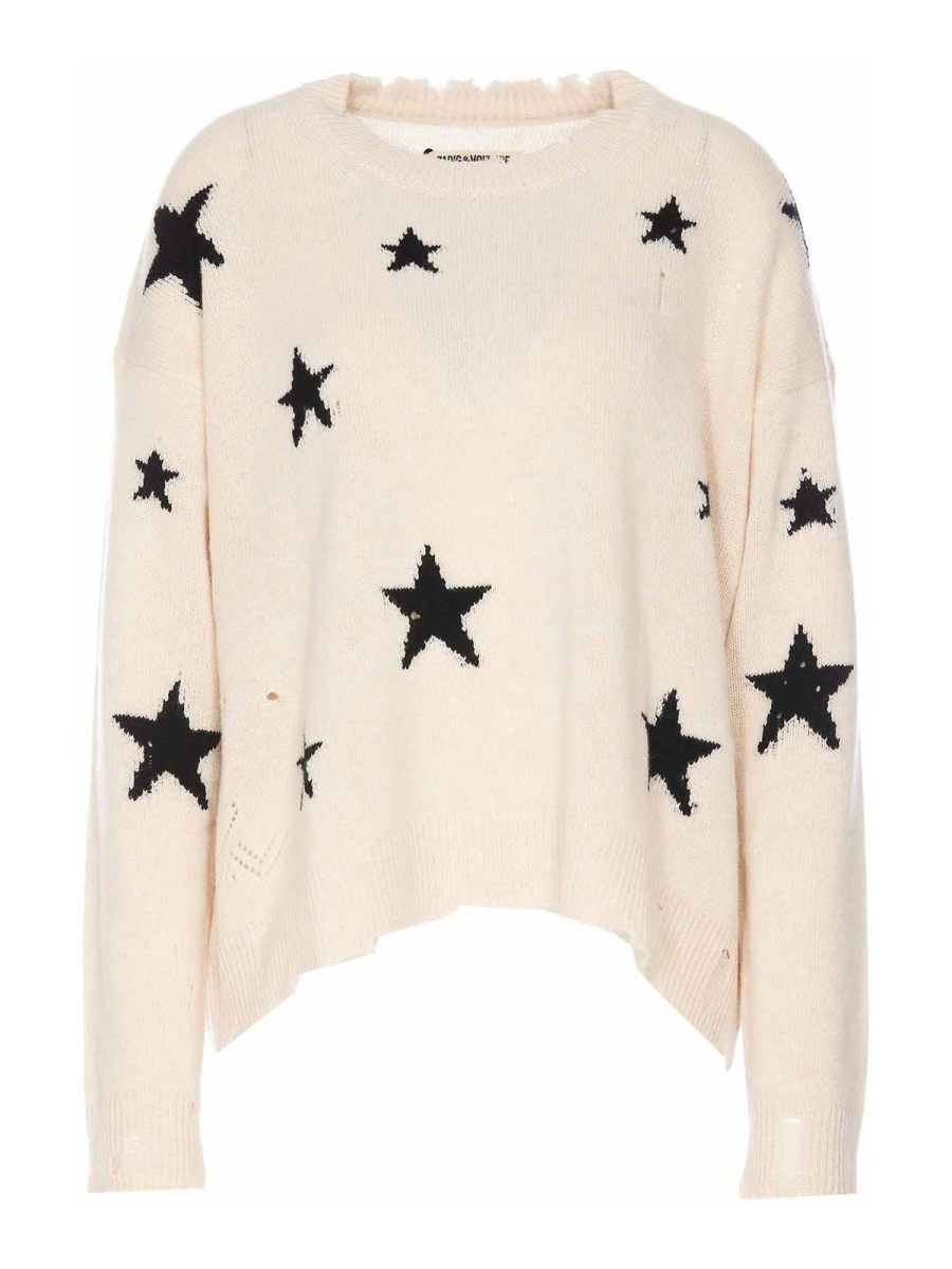 Zadig & Voltaire Pull Col Rond - Blanc