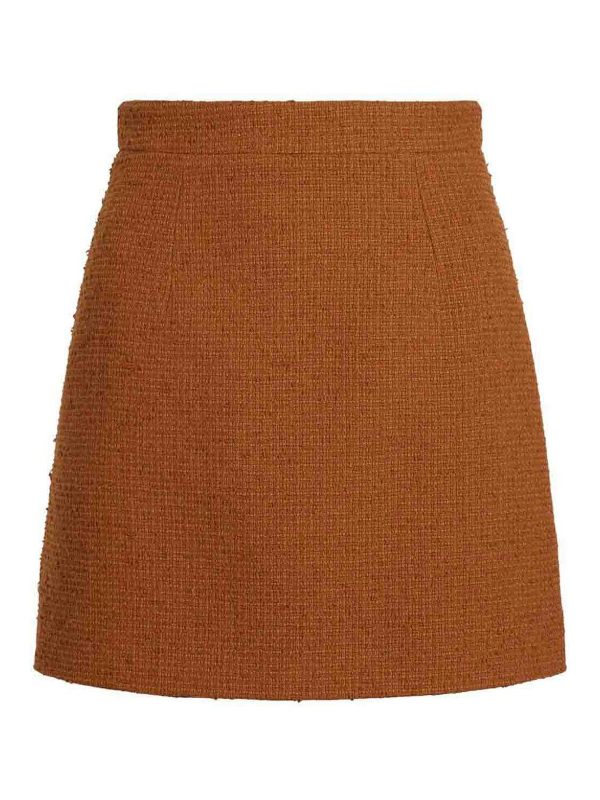 Patou Mini Jupe - Marron Foncé