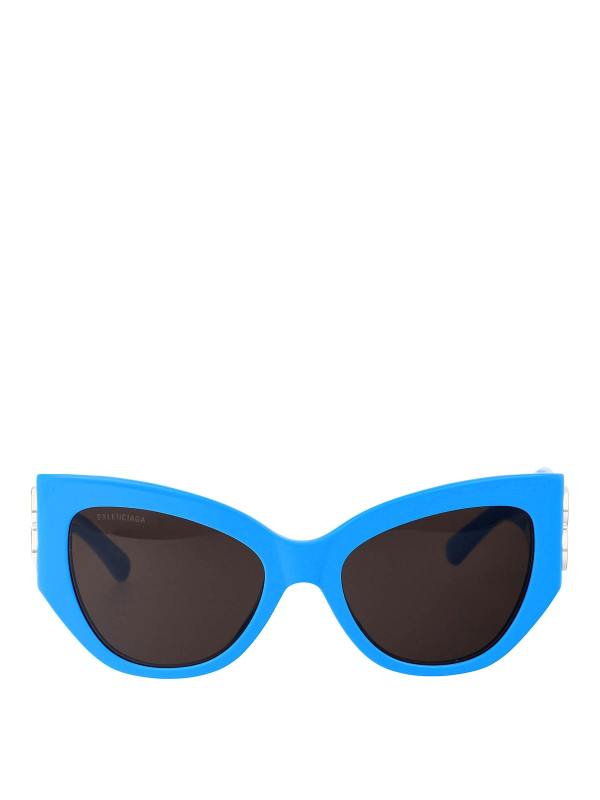 Balenciaga Lunettes De Soleil - Bleu