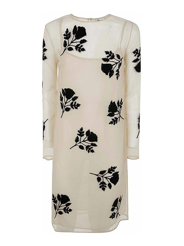 Blumarine Robe Au Genou - Noir