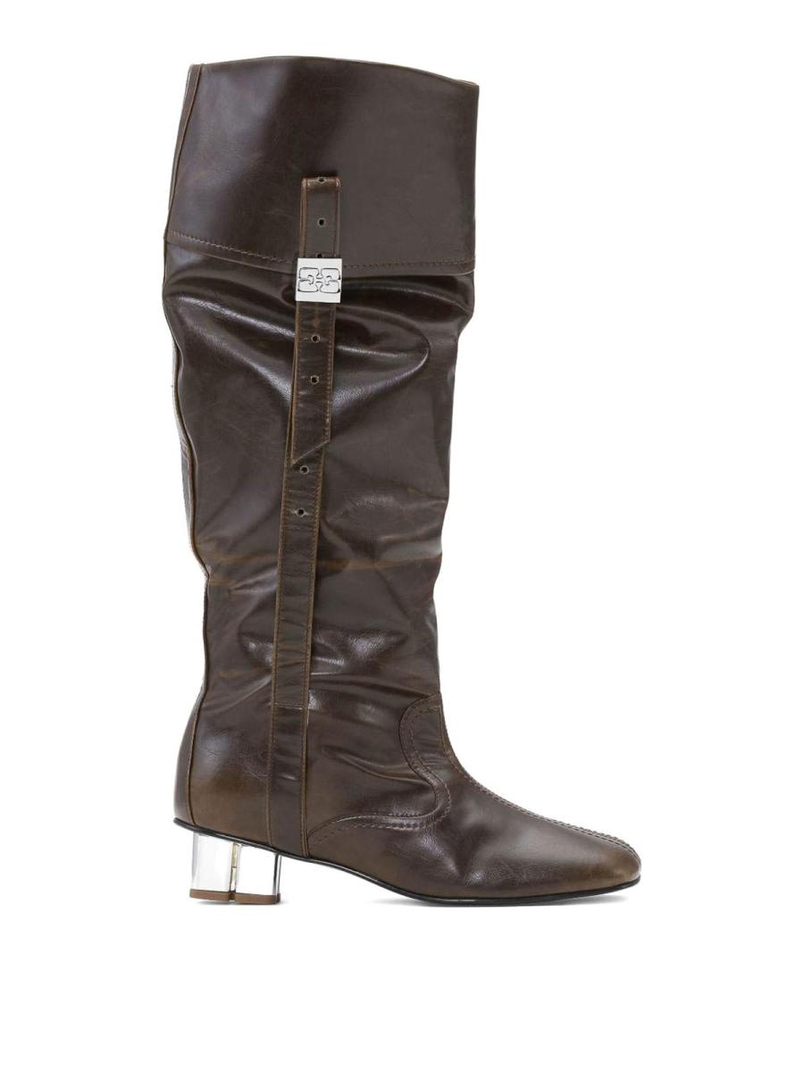 Ganni Bottes - Vert