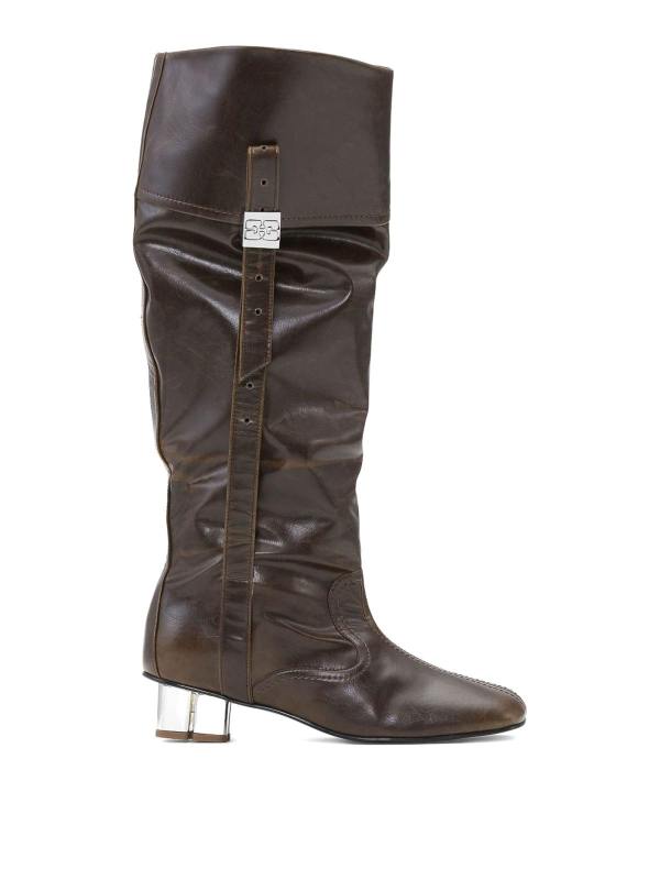 Ganni Bottes - Vert