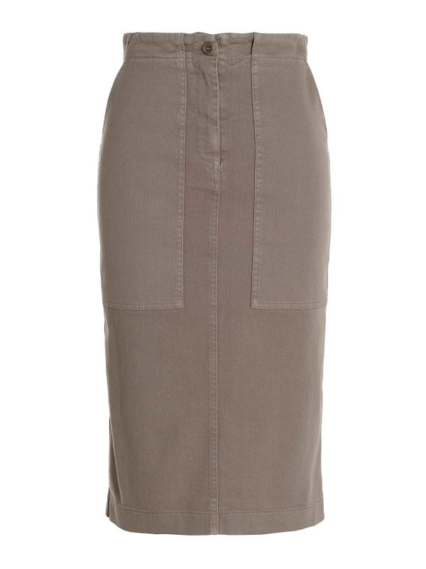 Nude Jupe Midi - Gris