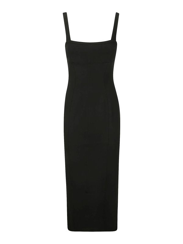 Helmut Lang Robe Au Genou - Noir