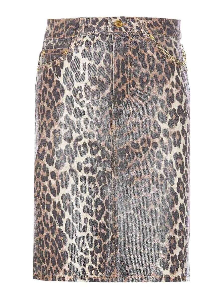 Ganni Jupe Midi - Multicolore