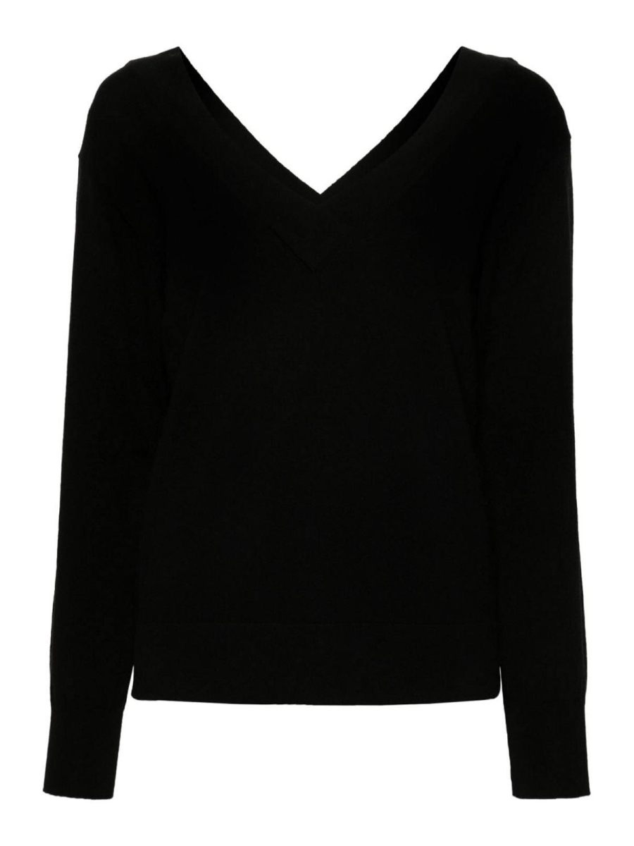 P. A.R. O.S. H. Pull Col Bateau - Noir