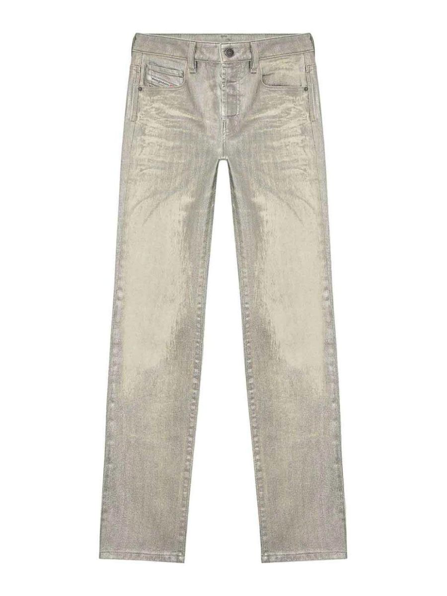 Diesel Jean Droit - Argent