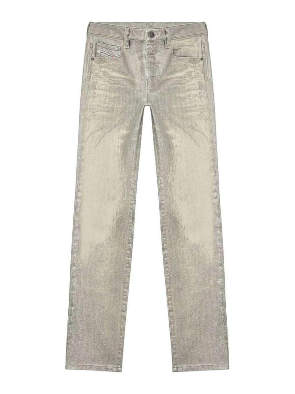 Diesel Jean Droit - Argent