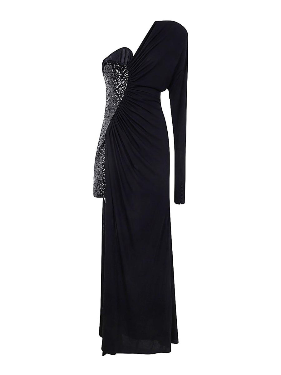 Pinko Robe Au Genou - Noir