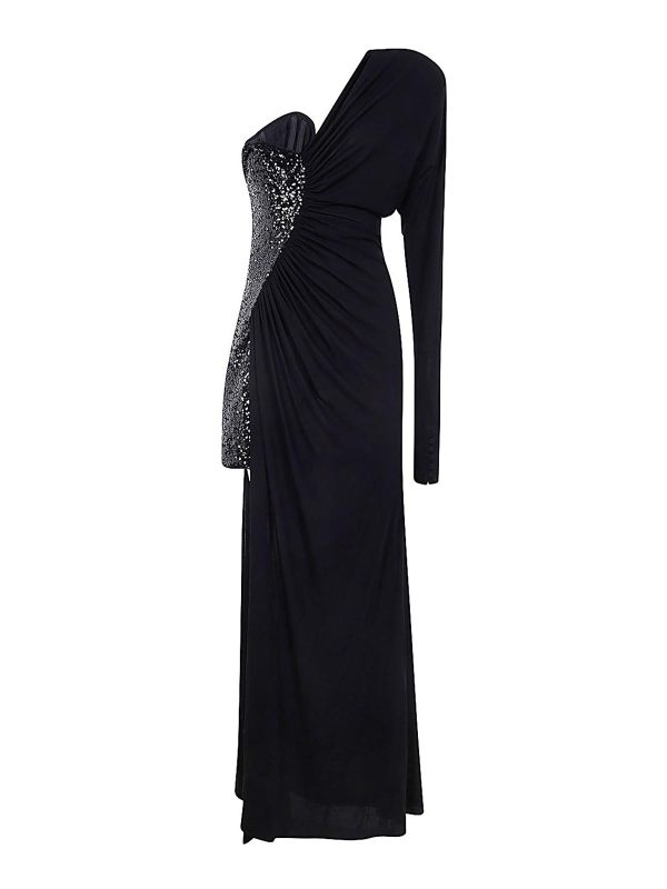 Pinko Robe Au Genou - Noir