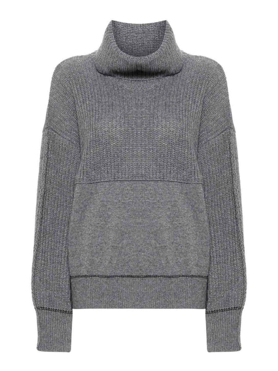 Pinko Pull Col Rond - Gris