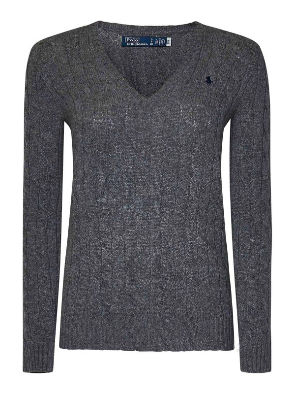 Polo Ralph Lauren Pull Col Rond - Gris