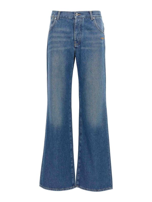 Off-White Jean Bootcut - Bleu