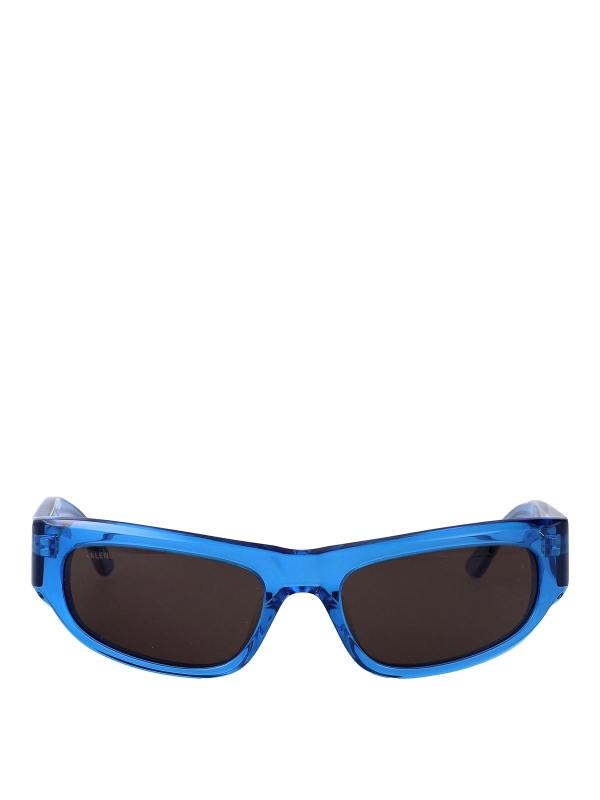 Balenciaga Lunettes De Soleil - Bleu