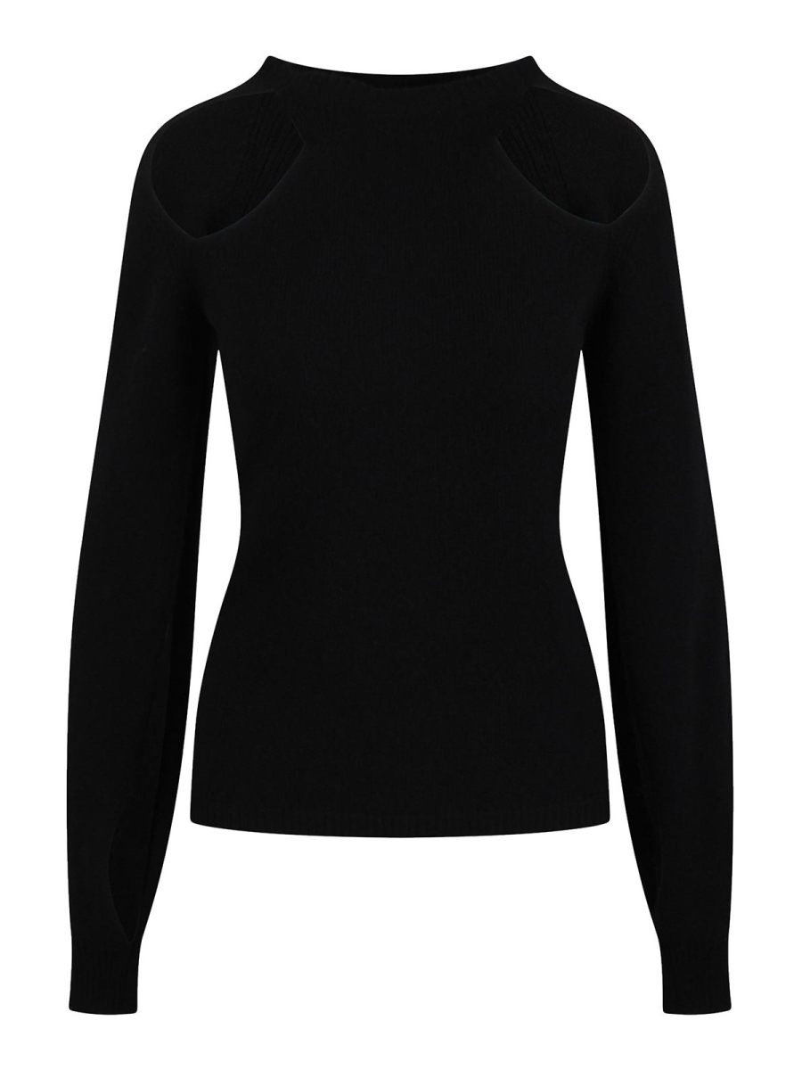 Federica Tosi Pull Col Bateau - Noir