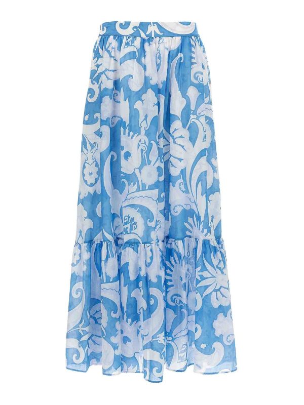 Etro Jupe Midi - Bleu Clair
