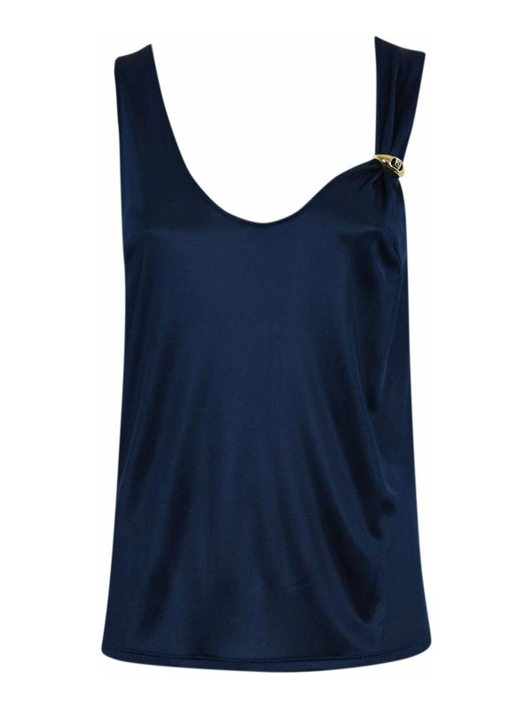 Elisabetta Franchi Top - Bleu