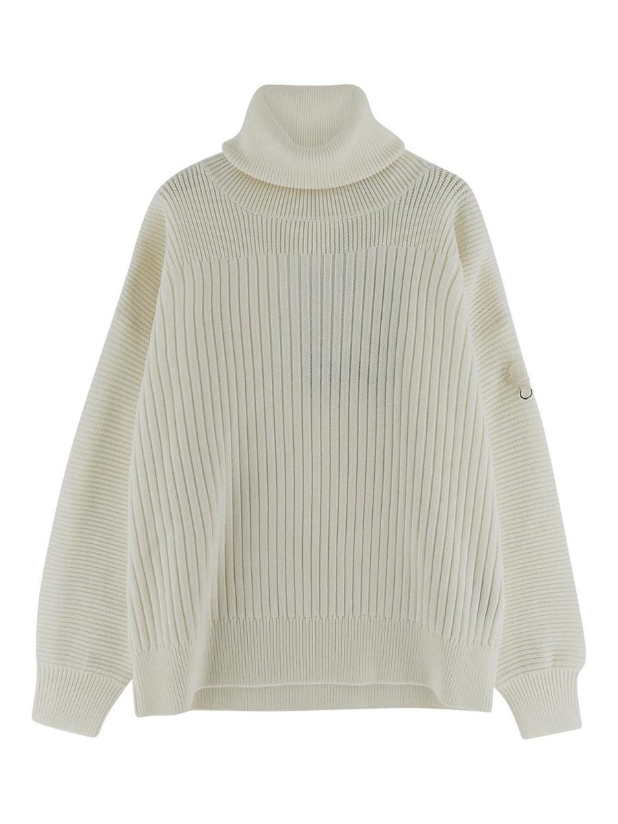 Moncler Pull Col Rond - Blanc