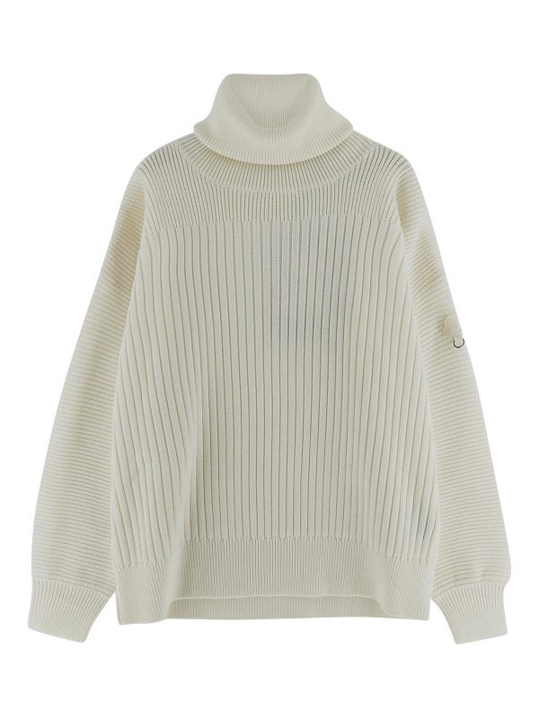 Moncler Pull Col Rond - Blanc