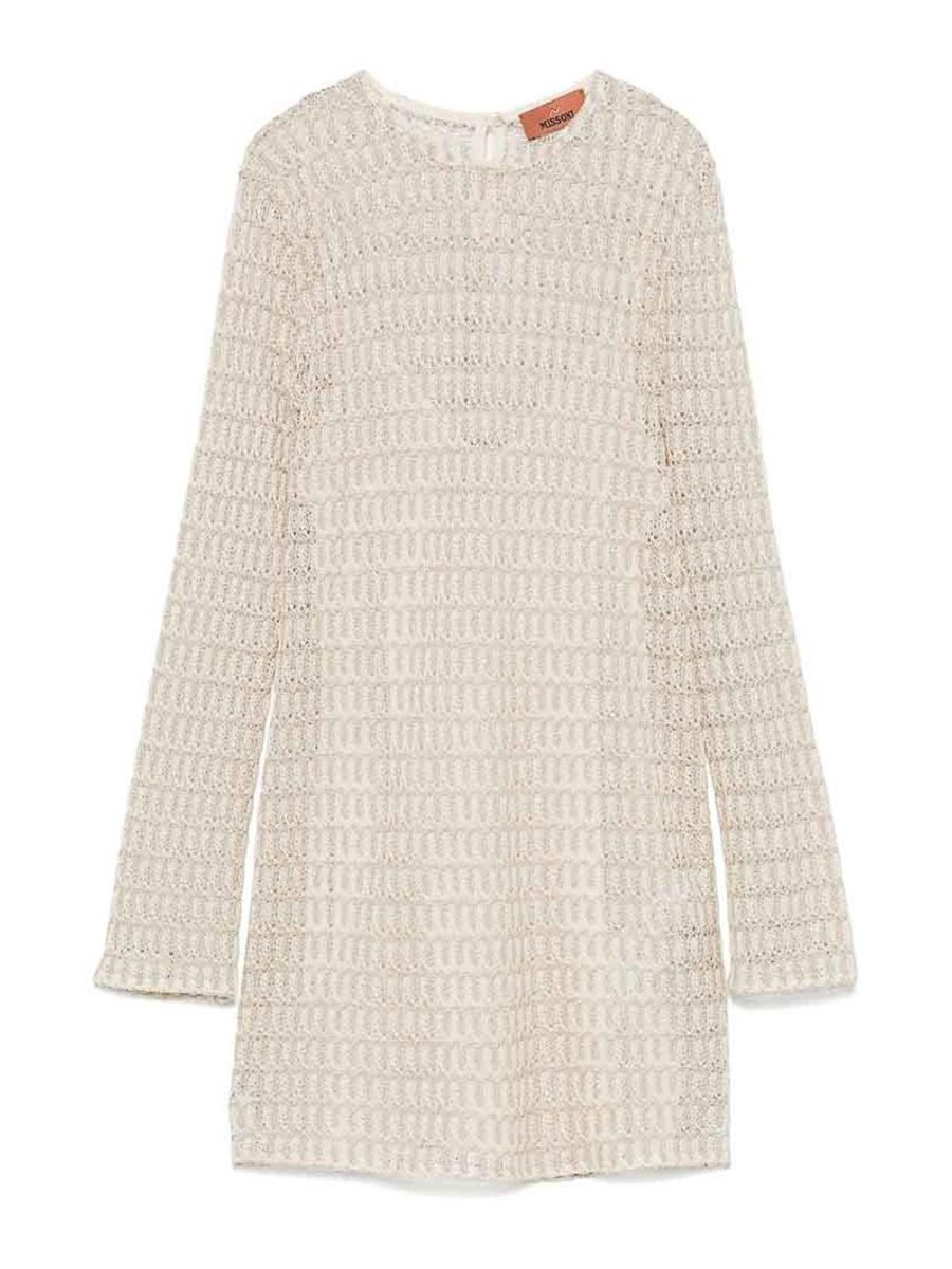 Missoni Robe Au Genou - Beige