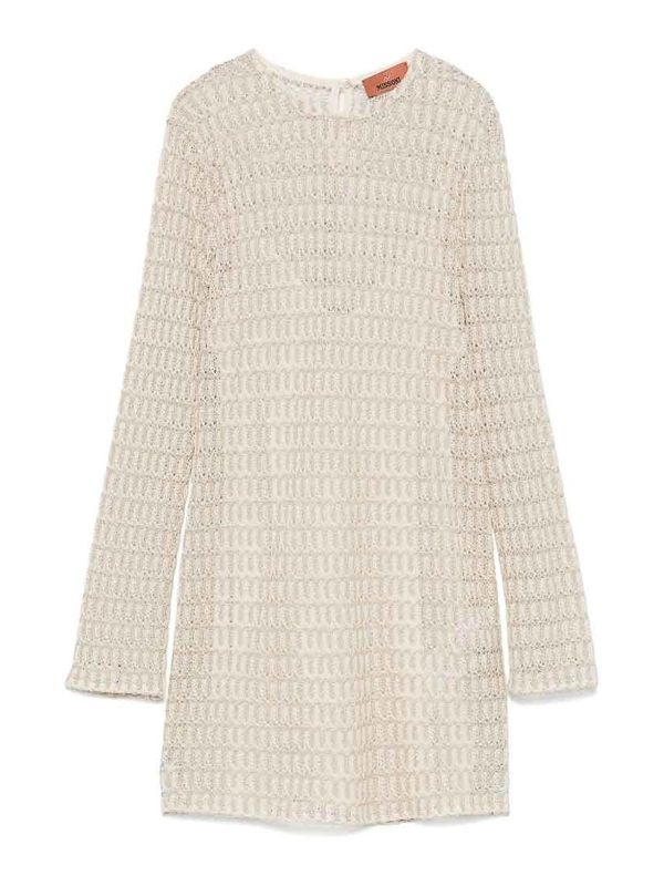 Missoni Robe Au Genou - Beige