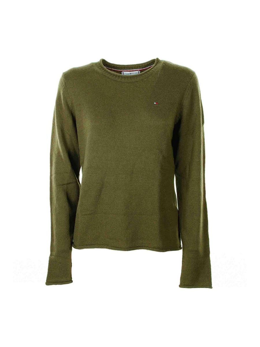 Tommy Hilfiger Pull Col Rond - Vert
