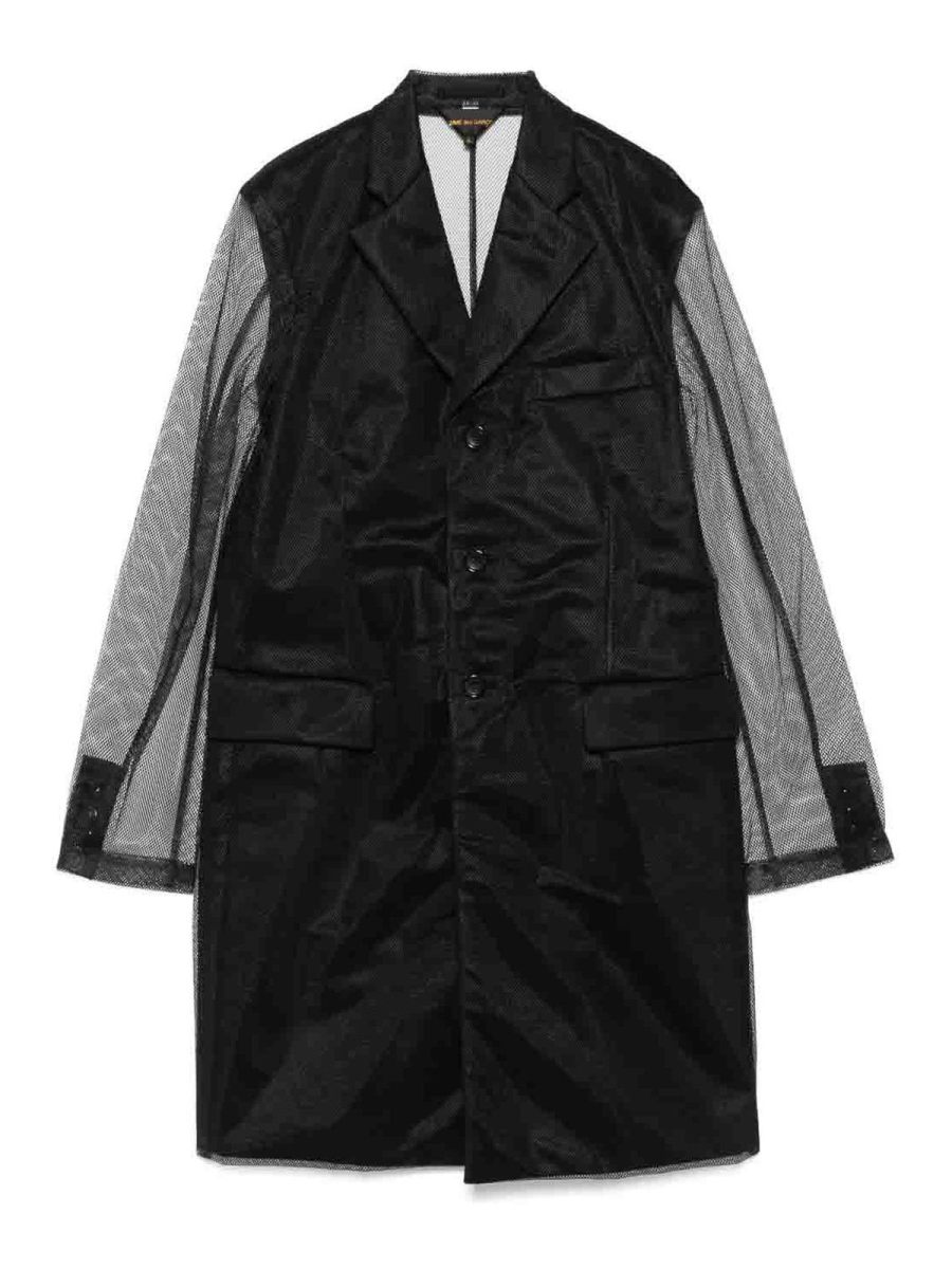 Comme Des Garcons Manteau Court - Noir